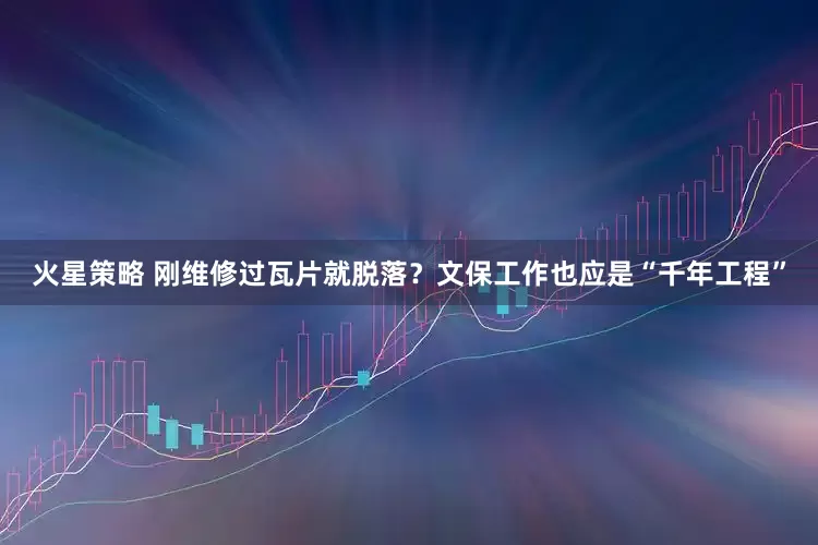 火星策略 刚维修过瓦片就脱落？文保工作也应是“千年工程”